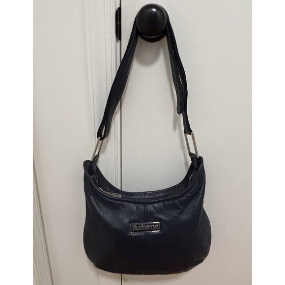Burberrys Navy Blue Adjustable Shoulder Strap Bag - Picture 1 of 6